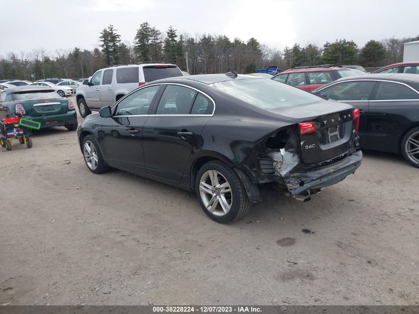 2014 VOLVO S60 T5/T5 PLATINUM - YV1612FS2E2298164