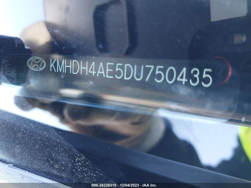 2013 HYUNDAI ELANTRA GLS (ULSAN PLANT) - KMHDH4AE5DU750435