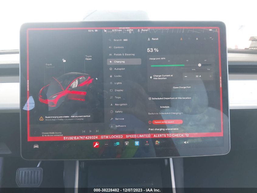 2019 TESLA MODEL 3 - 5YJ3E1EA7KF429324