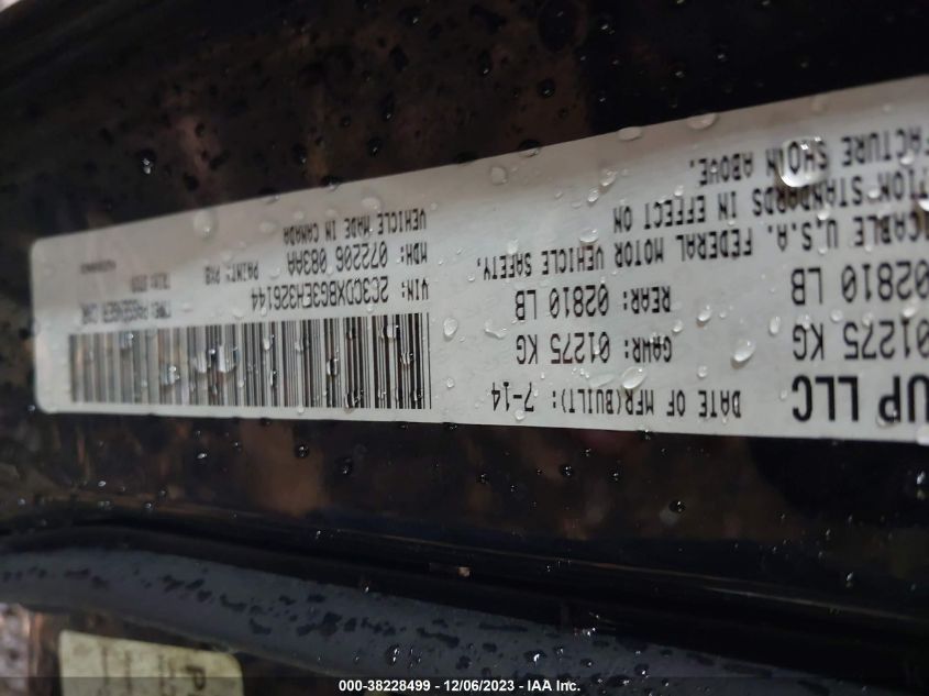 2014 DODGE CHARGER SE - 2C3CDXBG3EH326144