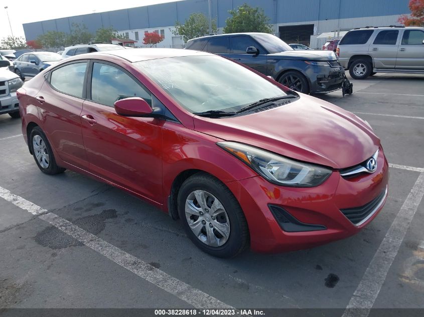 2016 HYUNDAI ELANTRA SE - 5NPDH4AEXGH666498