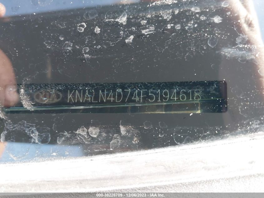 2015 KIA CADENZA PREMIUM/LIMITED - KNALN4D74F5194618
