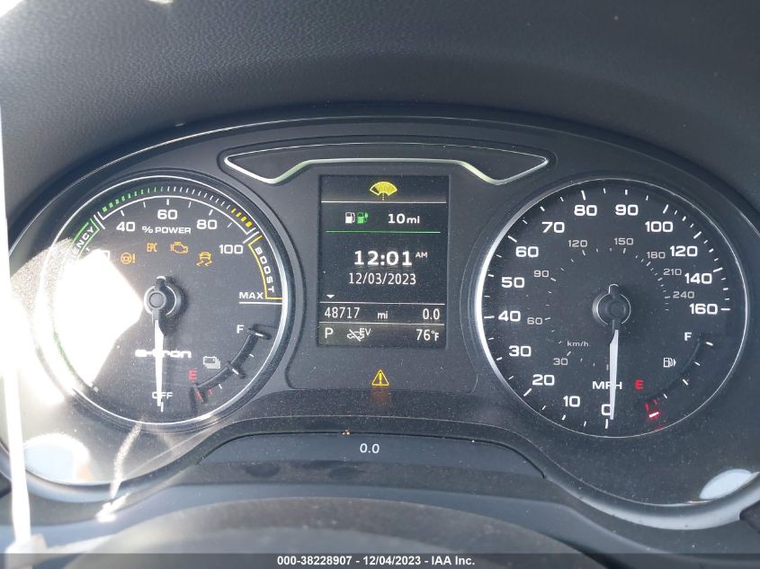 2016 AUDI A3 E-TRON 1.4T PREMIUM - WAUTPBFF4GA100734