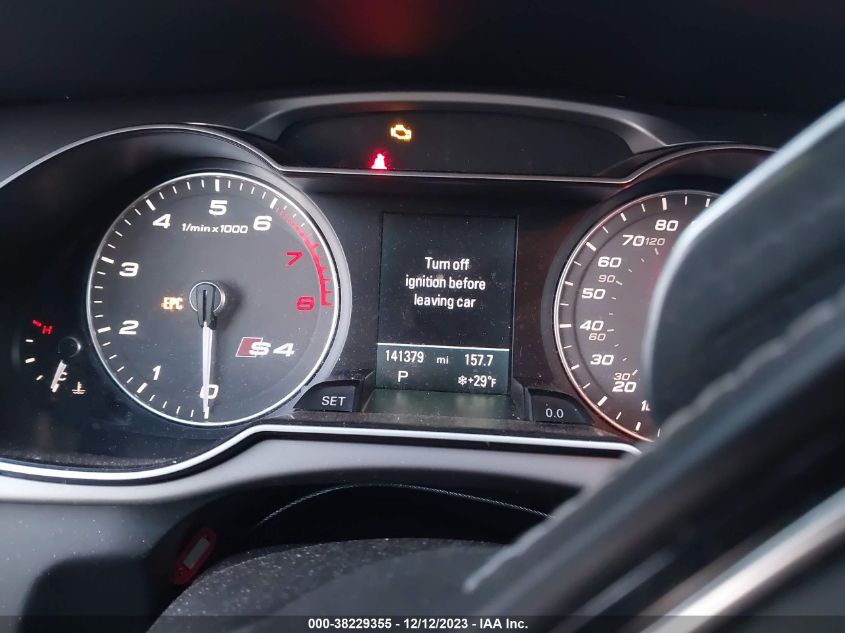2013 AUDI S4 3.0T PREMIUM PLUS - WAUKGAFL8DA084173