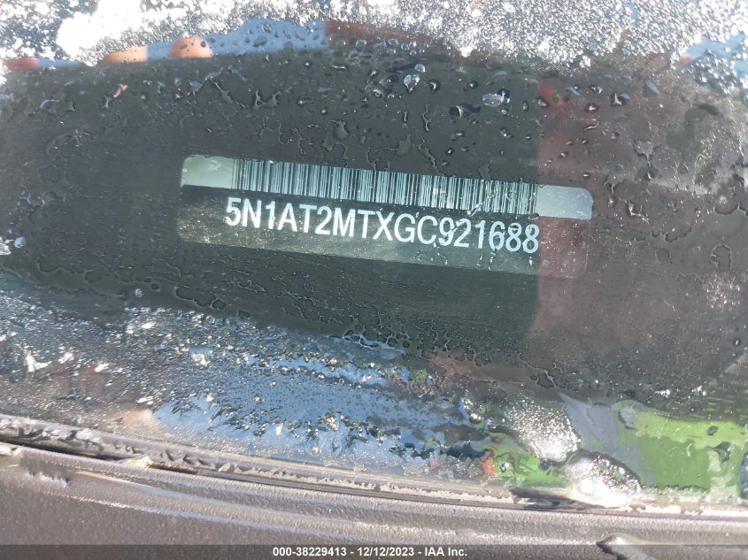 2016 NISSAN ROGUE S/SL/SV - 5N1AT2MTXGC921688