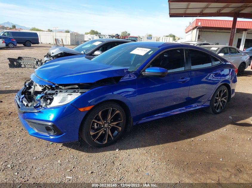 VIN 19XFC2F80LE006158 2020 HONDA CIVIC SPORT