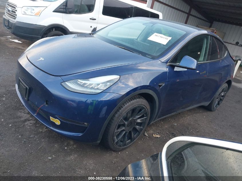 2022 TESLA MODEL Y LONG RANGE DUAL MOTOR - 7SAYGDEE4NF351841