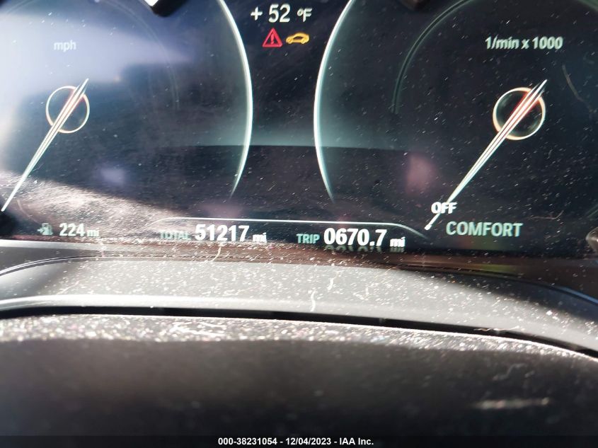 2019 BMW 530I XDRIVE WBAJA7C59KWW37824