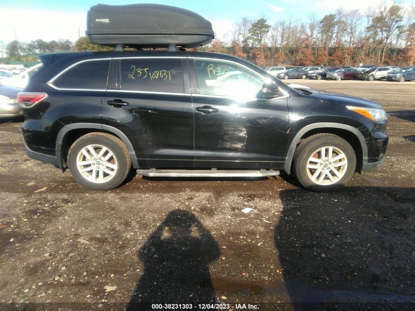 2016 TOYOTA HIGHLANDER LE V6 - 5TDBKRFH5GS272085