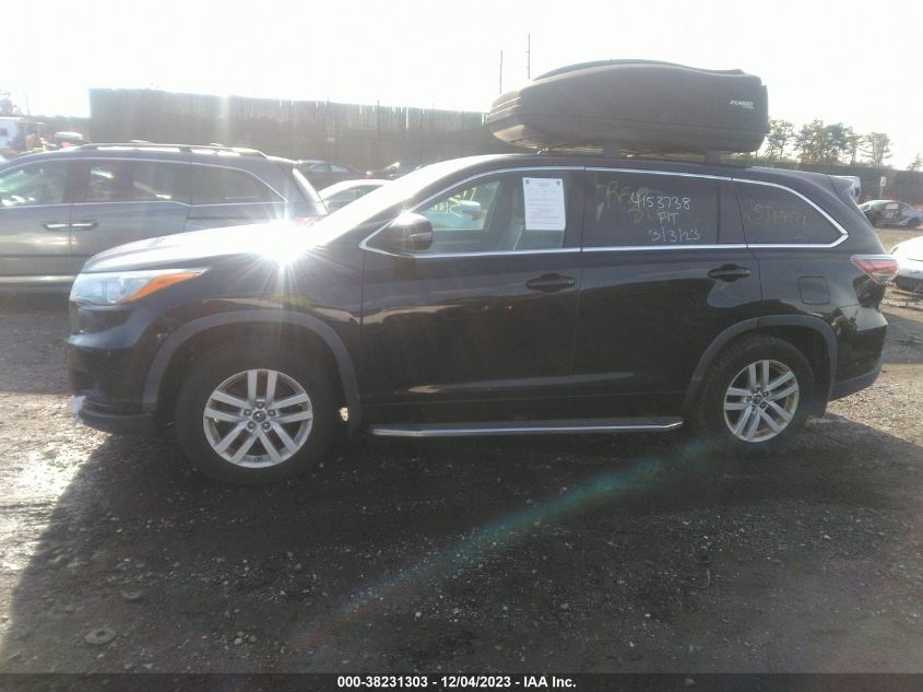 2016 TOYOTA HIGHLANDER LE V6 - 5TDBKRFH5GS272085