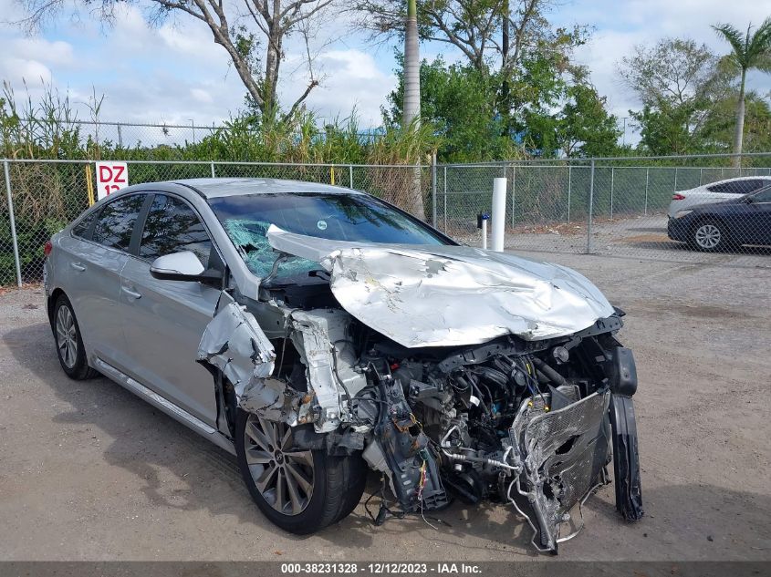 2016 HYUNDAI SONATA 2.4L SPORT - 5NPE34AF6GH266675