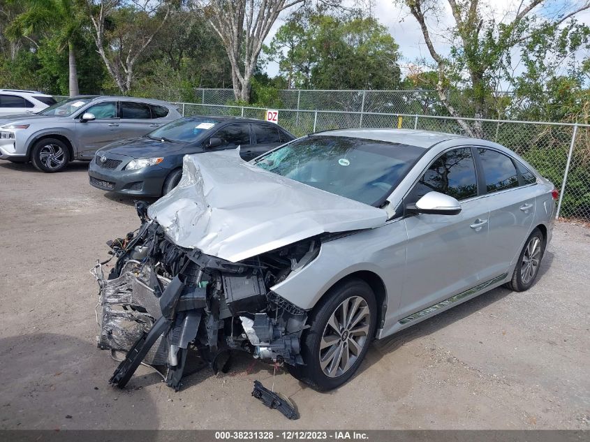 2016 HYUNDAI SONATA 2.4L SPORT - 5NPE34AF6GH266675