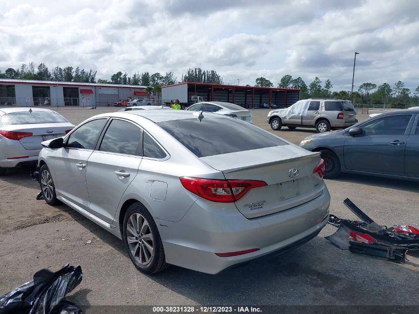 2016 HYUNDAI SONATA 2.4L SPORT - 5NPE34AF6GH266675