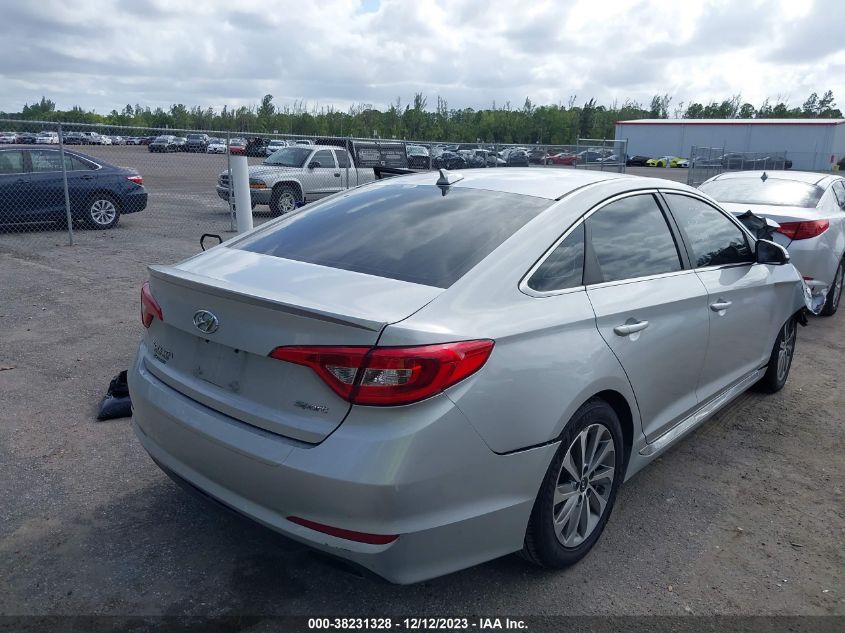 2016 HYUNDAI SONATA 2.4L SPORT - 5NPE34AF6GH266675