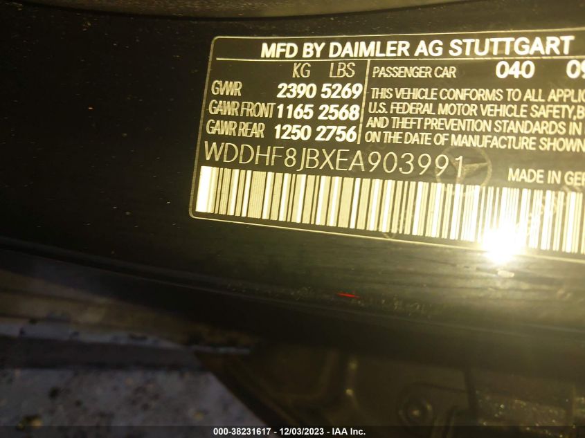 VIN WDDHF8JBXEA903991 2014 MERCEDES-BENZ E 350 no.9