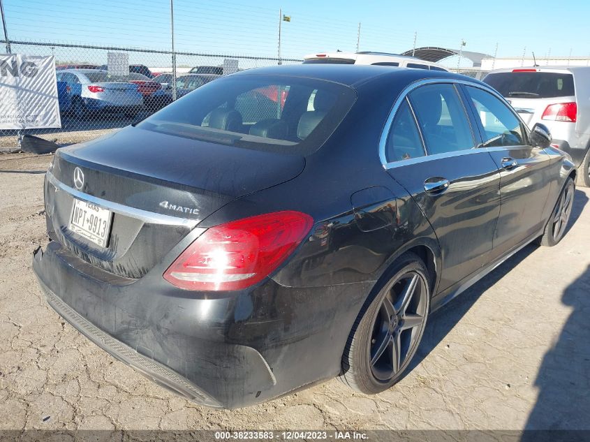 2015 MERCEDES-BENZ C 300 SPORT 4MATIC/LUXURY 4MATIC/4MATIC - 55SWF4KB5FU040761