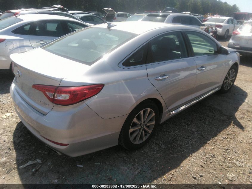 2016 HYUNDAI SONATA 2.4L LIMITED - 5NPE34AF0GH382017