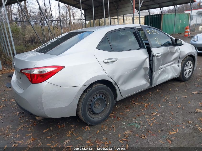 2014 TOYOTA COROLLA L/LE/LE PLS/PRM/S/S PLS - 2T1BURHE5EC076439