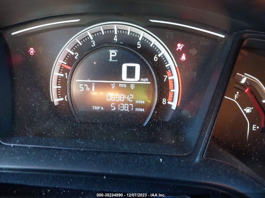 2017 HONDA CIVIC LX - 19XFC2F53HE074385