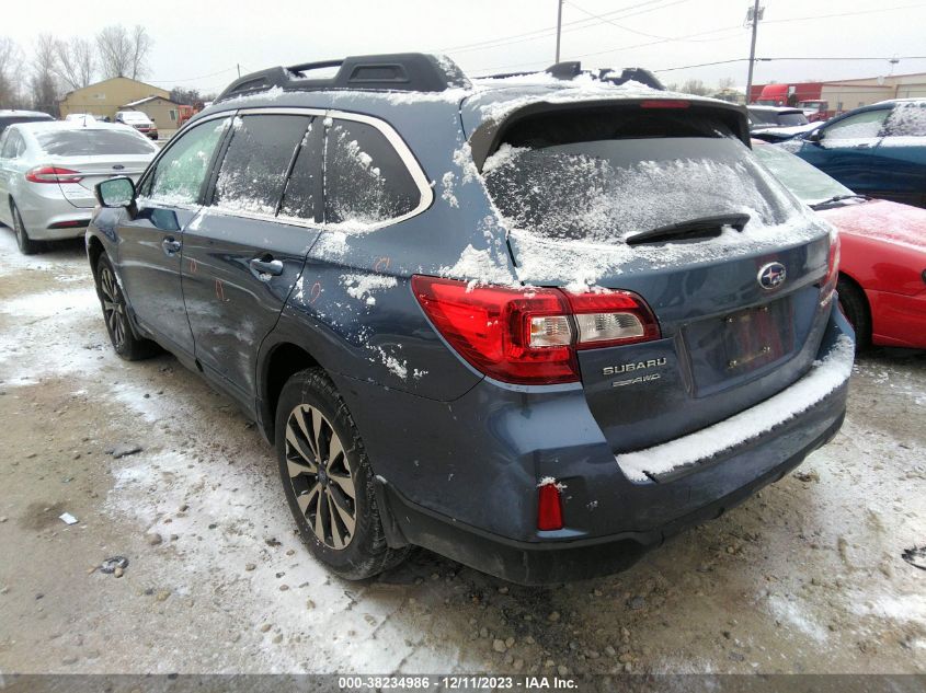 2017 SUBARU OUTBACK 2.5I LIMITED - 4S4BSAKC9H3260466