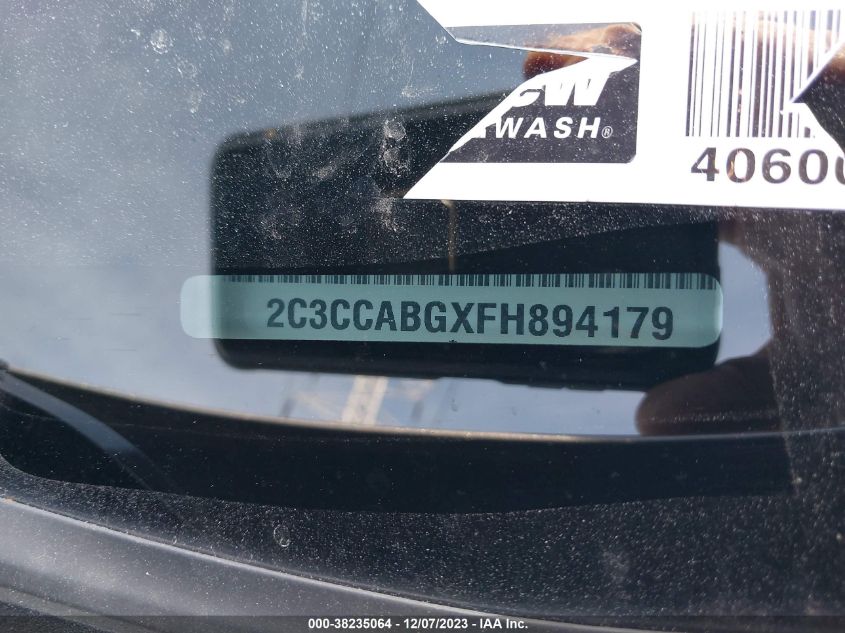 2015 CHRYSLER 300 S - 2C3CCABGXFH894179