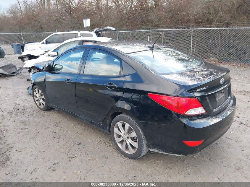 2013 HYUNDAI ACCENT GLS - KMHCU4AE4DU338143