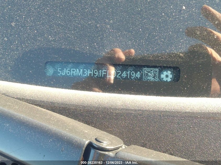 2015 HONDA CR-V TOURING - 5J6RM3H91FL024194