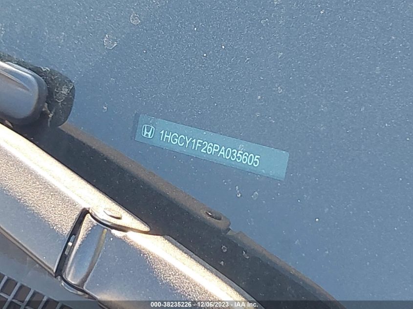 2023 HONDA ACCORD LX - 1HGCY1F26PA035605