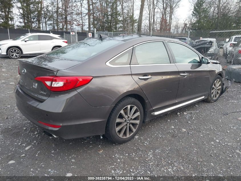 2016 HYUNDAI SONATA LIMITED - 5NPE34AF4GH414581