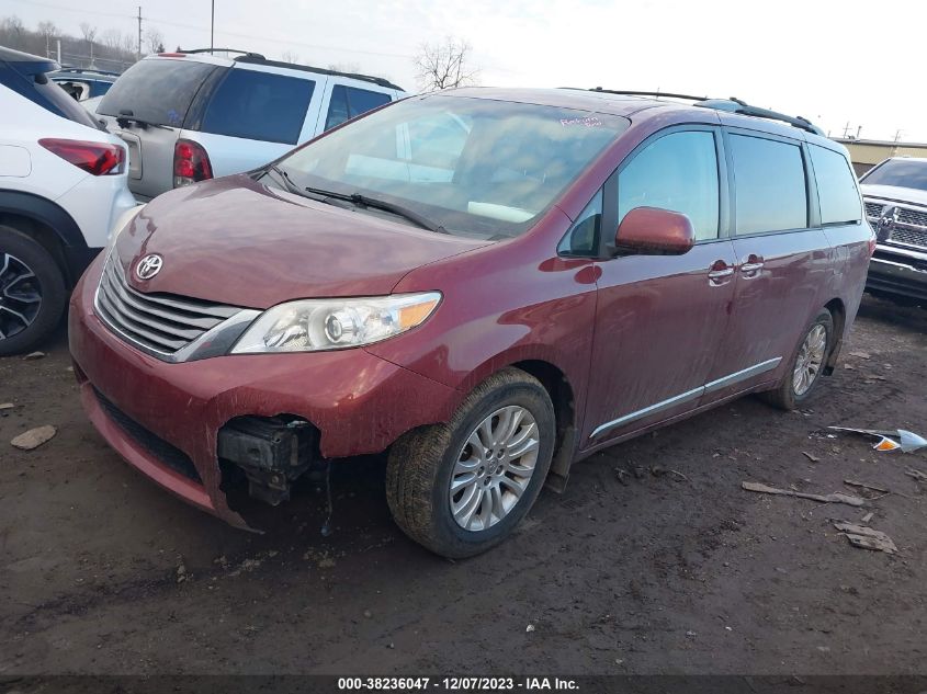 2015 TOYOTA SIENNA XLE/LIMITED - 5TDYK3DC1FS651713