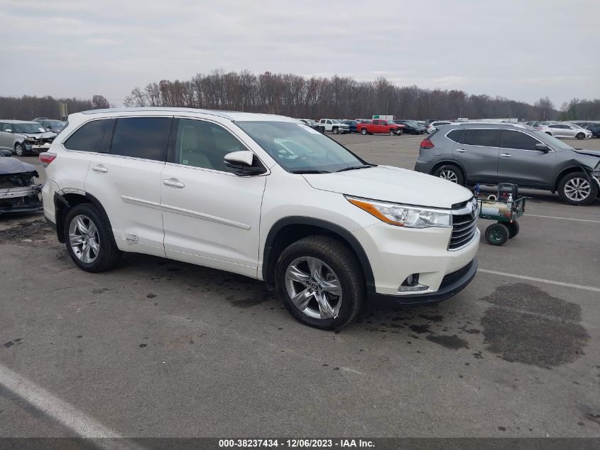 2016 TOYOTA HIGHLANDER LIMITED V6 - 5TDDKRFHXGS269465