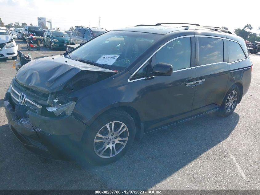 2013 HONDA ODYSSEY EXL - 5FNRL5H65DB002466