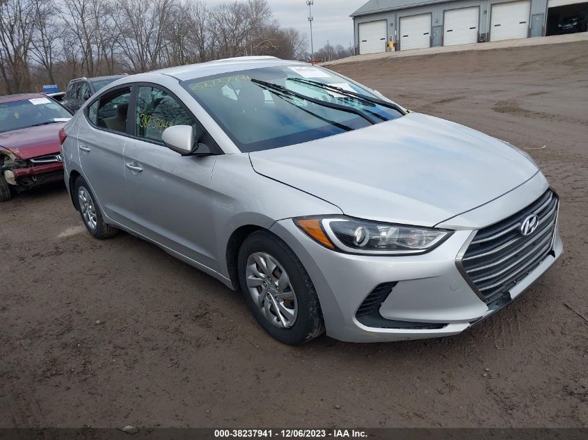 2017 HYUNDAI ELANTRA SE - KMHD74LFXHU071162