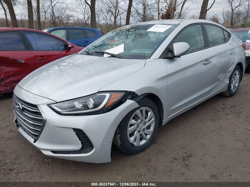 2017 HYUNDAI ELANTRA SE - KMHD74LFXHU071162