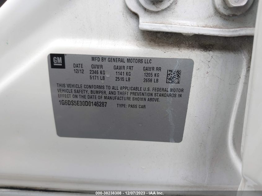 2013 CADILLAC CTS PREMIUM - 1G6DS5E30D0146287