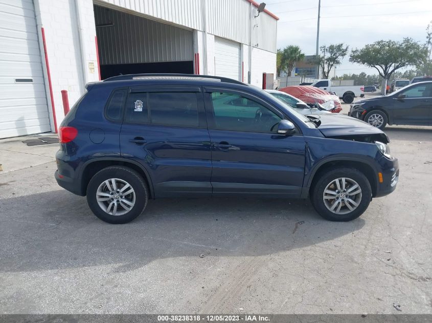 2016 VOLKSWAGEN TIGUAN S - WVGAV7AX8GW562189