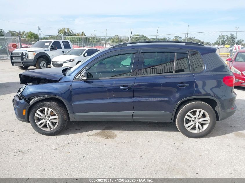 2016 VOLKSWAGEN TIGUAN S - WVGAV7AX8GW562189