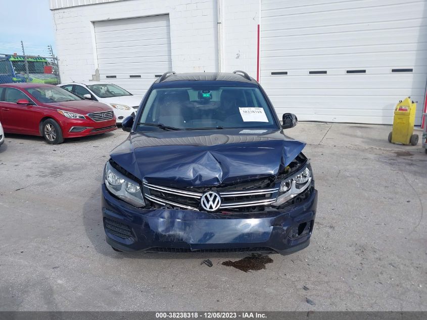 2016 VOLKSWAGEN TIGUAN S - WVGAV7AX8GW562189