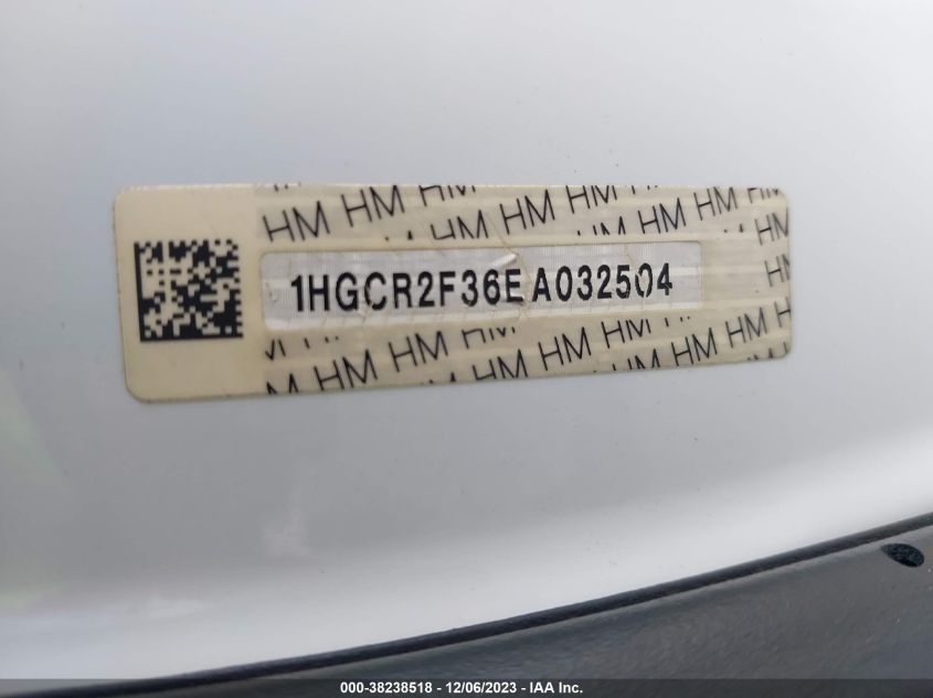 2014 HONDA ACCORD EX - 1HGCR2F75EA089683