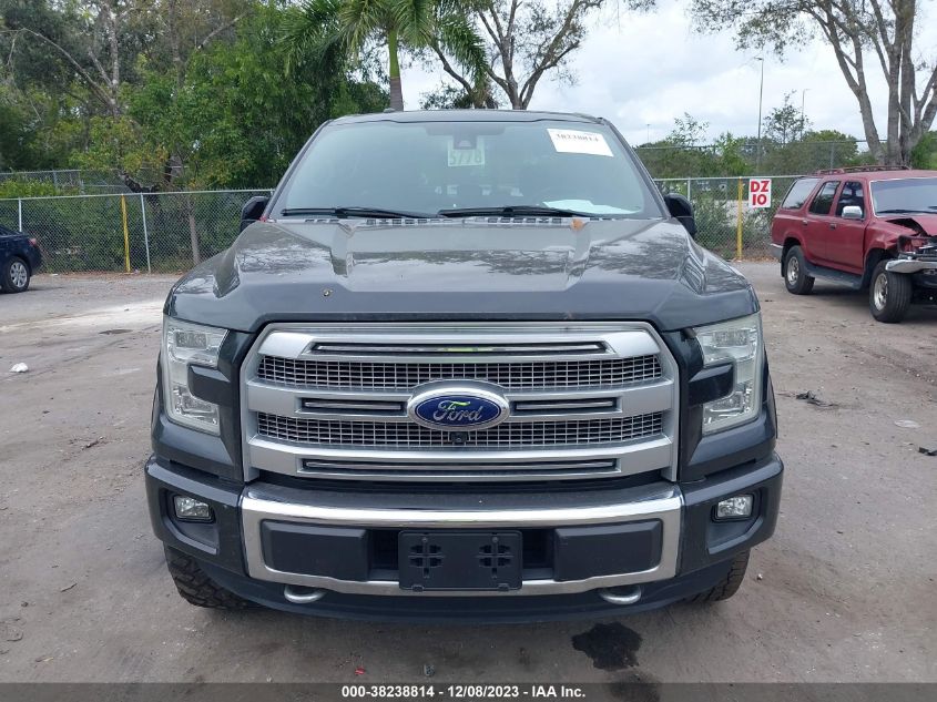 2015 FORD F-150 PLATINUM - 1FTEW1EG5FFC52848