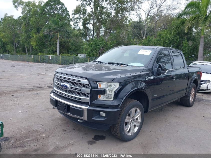 2015 FORD F-150 PLATINUM - 1FTEW1EG5FFC52848