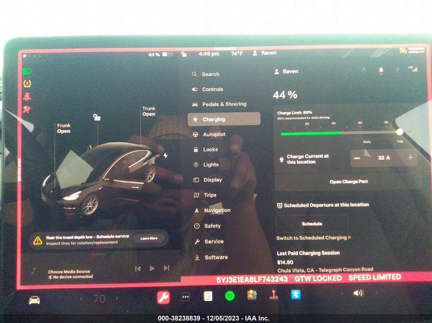 2020 TESLA MODEL 3 STANDARD RANGE PLUS - 5YJ3E1EA8LF743243