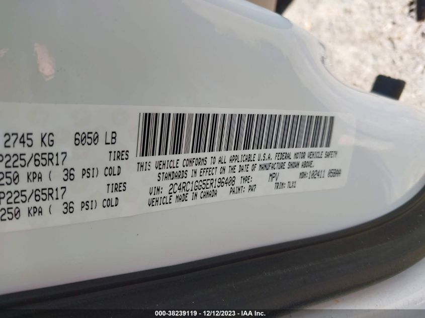 2014 CHRYSLER TOWN  COUNTRY LIMITED 2C4RC1GG5ER196408