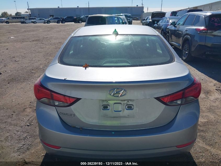 2016 HYUNDAI ELANTRA LIMITED - 5NPDH4AE5GH688652