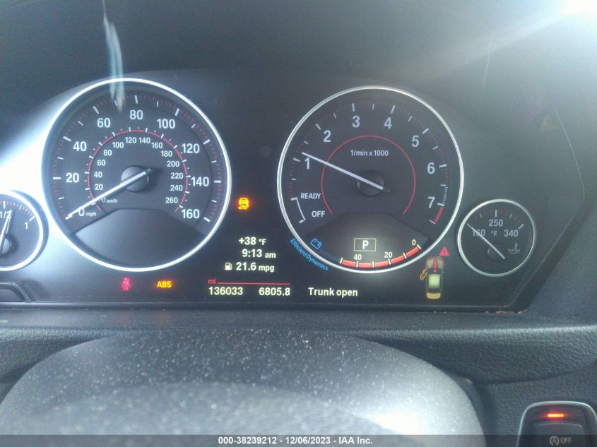 2014 BMW 335I XDRIVE WBA3B9C55EP458213