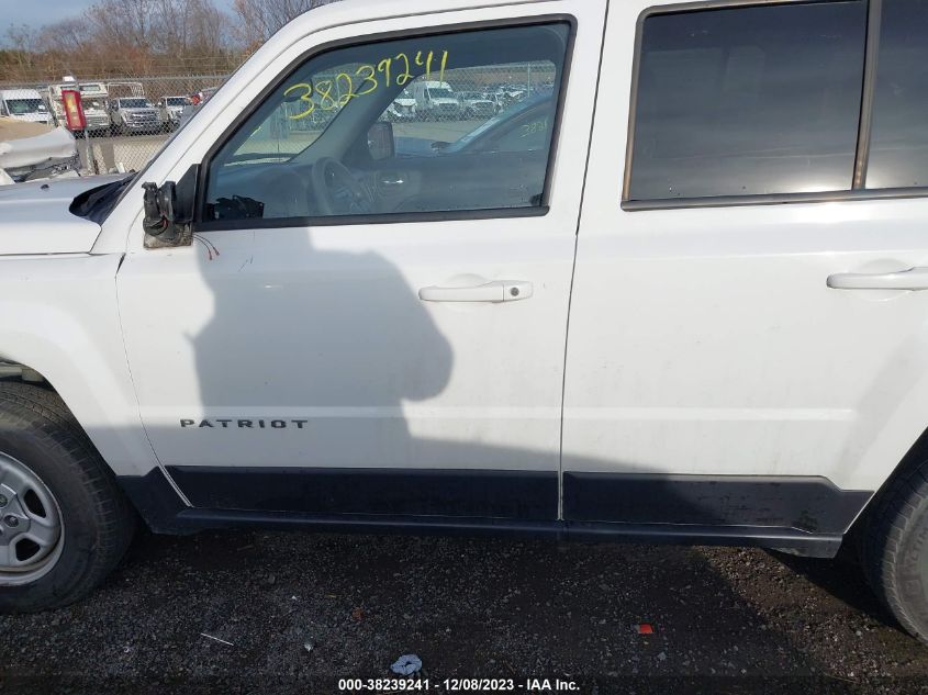 2016 JEEP PATRIOT SPORT - 1C4NJRBBXGD782817