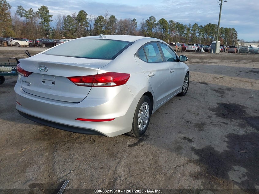 VIN KMHD74LF5HU075121 2017 HYUNDAI ELANTRA SE
