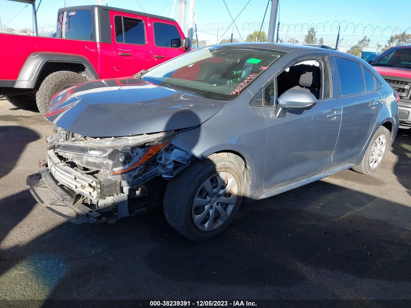 VIN JTDEPMAE1MJ169706 2021 TOYOTA COROLLA LE