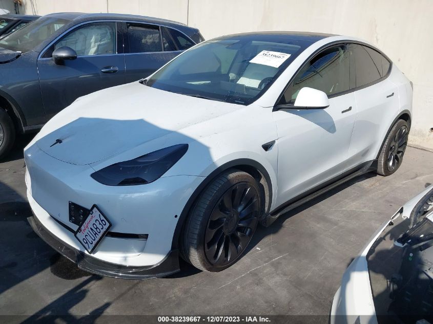 2022 TESLA MODEL Y PERFORMANCE DUAL MOTOR - 7SAYGDEFXNF530569