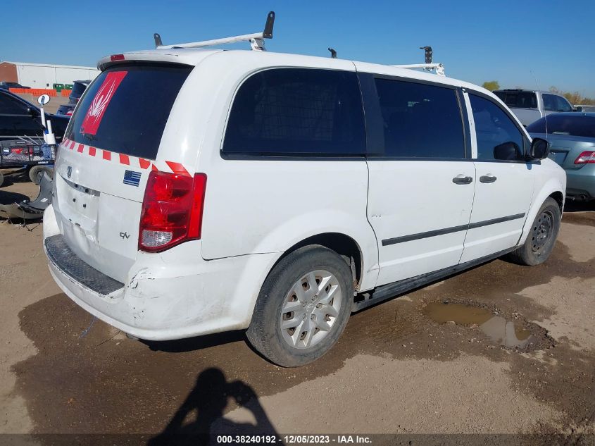 2015 RAM CARGO VAN TRADESMAN 2C4JRGAG9FR569992